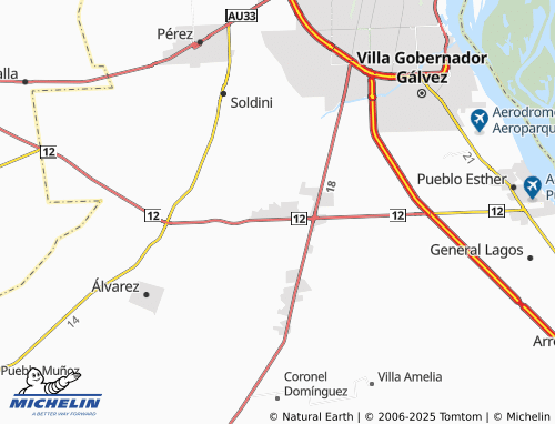 MICHELIN Los Muchachos-La Alborada map - ViaMichelin