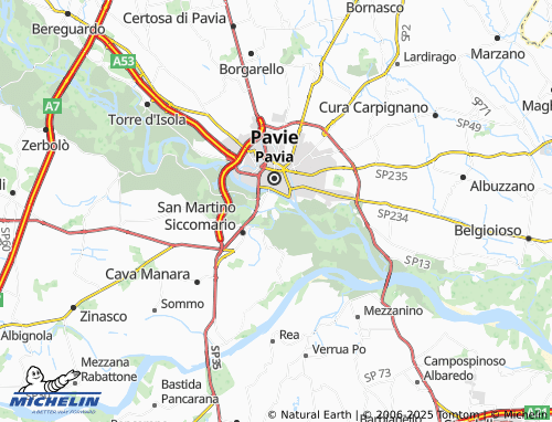 MICHELIN Chiavica map - ViaMichelin