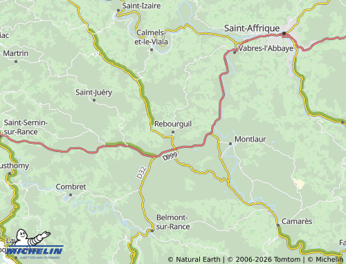 Mappa MICHELIN Rebourguil - ViaMichelin