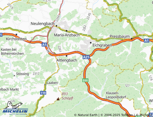 MICHELIN-Landkarte Kogl - ViaMichelin