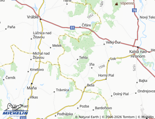MICHELIN Tehla map - ViaMichelin