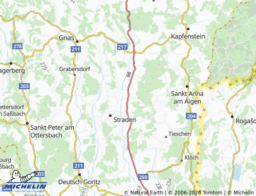 MICHELIN Stainz bei Straden map - ViaMichelin
