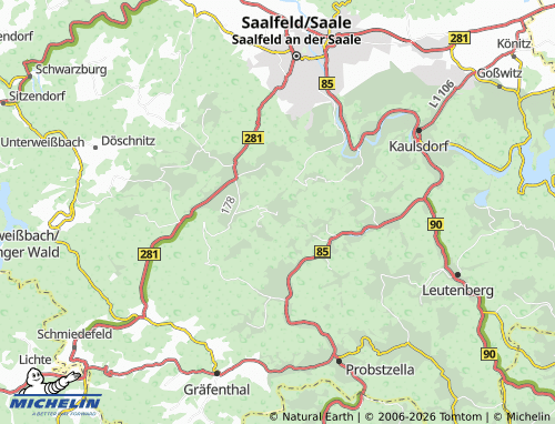 MICHELIN Lositz map - ViaMichelin