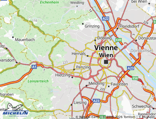 MICHELIN Ottakring map - ViaMichelin