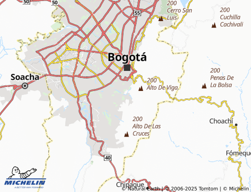 MICHELIN Tibaque Urbano map - ViaMichelin