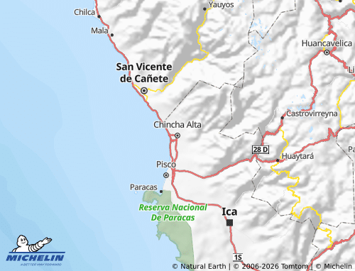 MICHELIN Chincha map - ViaMichelin