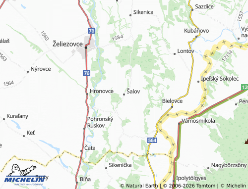 MICHELIN Šalov map - ViaMichelin