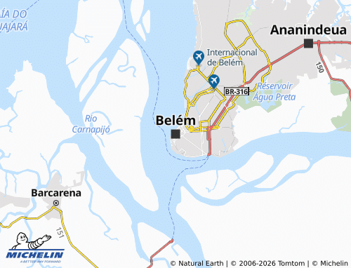 MICHELIN-Landkarte Belém - ViaMichelin