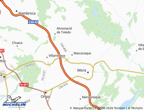 MICHELIN Mascaraque map - ViaMichelin