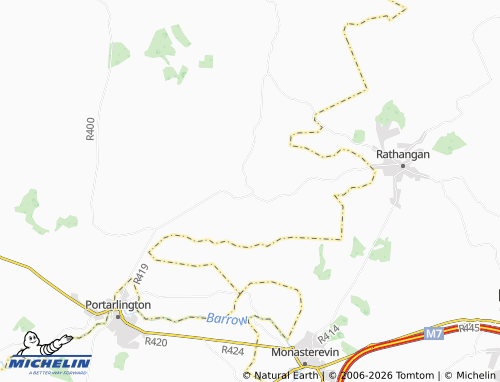 MICHELIN Bracknagh map - ViaMichelin