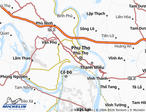 Mapa MICHELIN Nông Trang - ViaMichelin