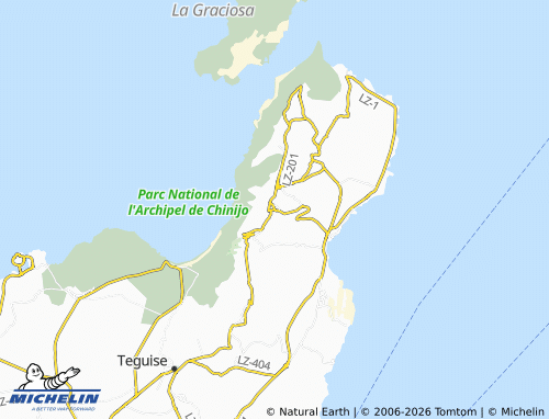 Mapa MICHELIN Haría - ViaMichelin