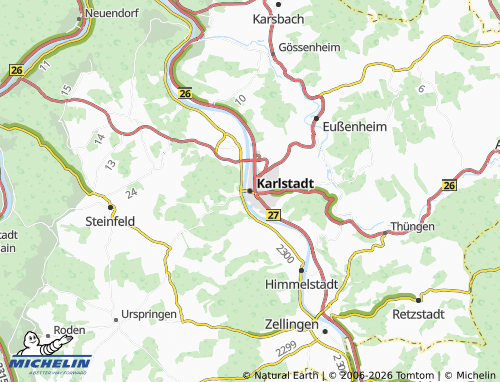 Mappa MICHELIN Karlstadt - ViaMichelin