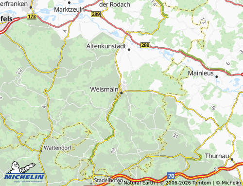 MICHELIN Weismain map - ViaMichelin