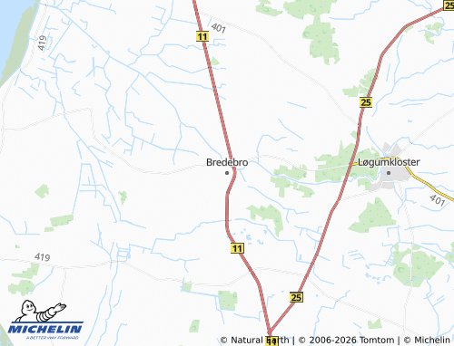 Mapa MICHELIN Bredebro - ViaMichelin