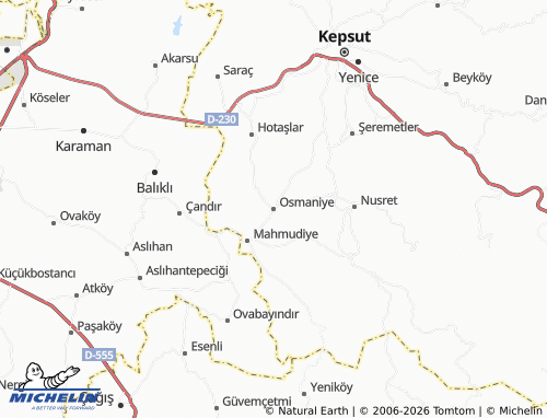 MICHELIN Osmaniye map - ViaMichelin
