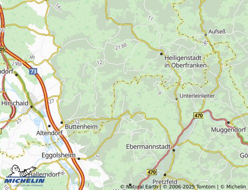 MICHELIN-Landkarte Tiefenstürmig - ViaMichelin