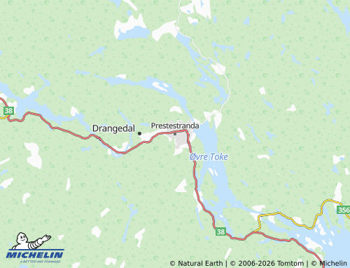 MICHELIN Prestestranda map - ViaMichelin