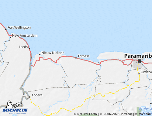 MICHELIN-Landkarte Coronie - ViaMichelin