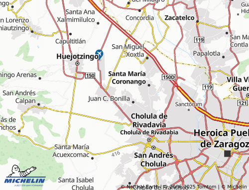 MICHELIN San Lucas Nextetelco map - ViaMichelin