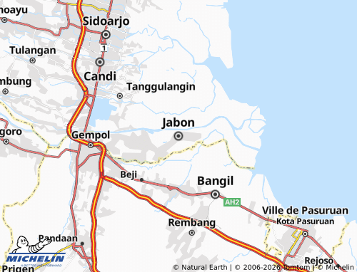 MICHELIN Jabon map - ViaMichelin