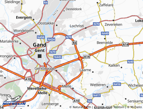 MICHELIN Destelbergen map - ViaMichelin