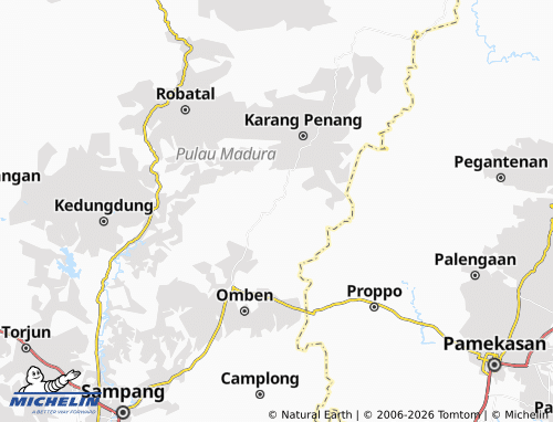 MICHELIN Karang Gayam map - ViaMichelin