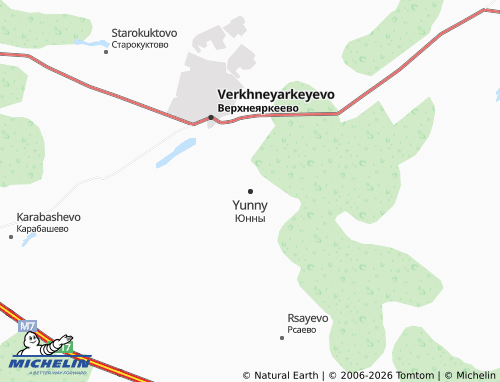 MICHELIN-Landkarte Yunny - ViaMichelin