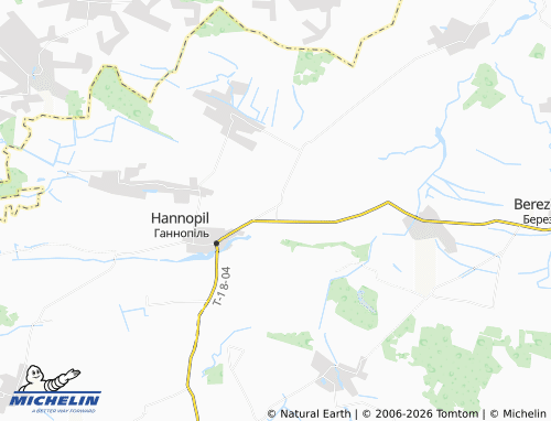 MICHELIN Shaternyky map - ViaMichelin