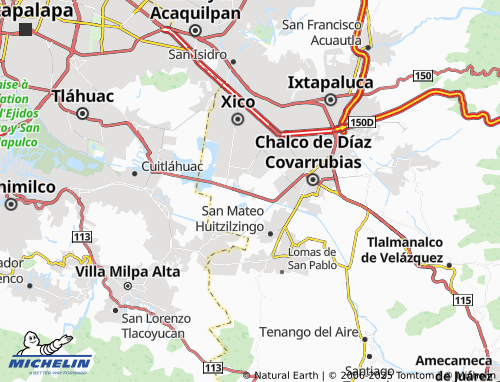 Mappa MICHELIN San Martín Xico La Laguna - ViaMichelin