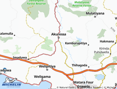 MICHELIN-Landkarte Melewwa - ViaMichelin