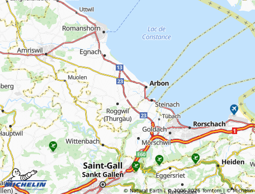MICHELIN Stachen map - ViaMichelin