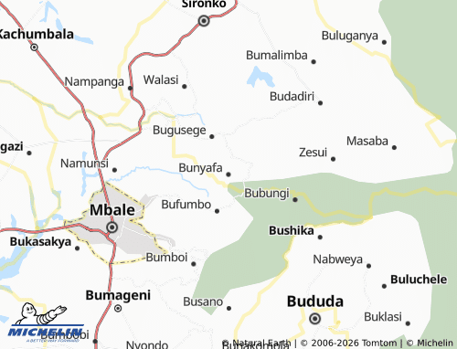 MICHELIN Bunyafa map - ViaMichelin