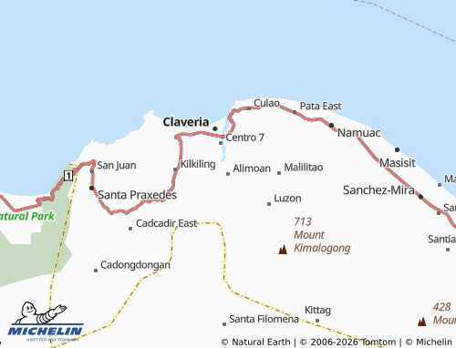 MICHELIN Alimoan map - ViaMichelin