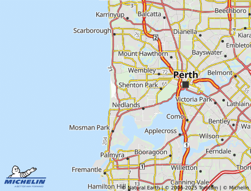 MICHELIN Mount Claremont map - ViaMichelin