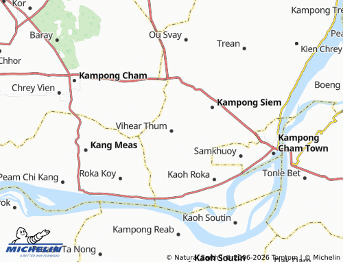 Mapa MICHELIN Vihear Thum - ViaMichelin