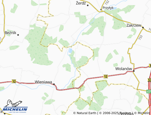 MICHELIN-Landkarte Kaleń - ViaMichelin
