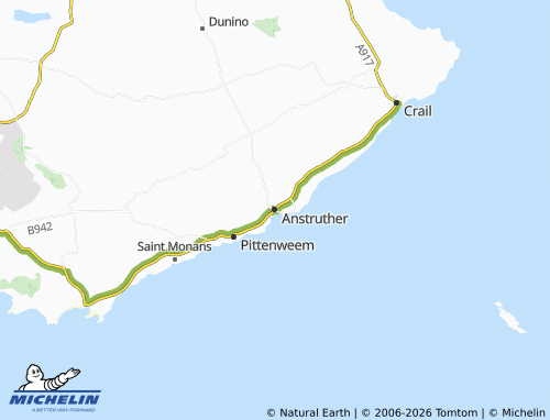 Carte MICHELIN Anstruther - ViaMichelin