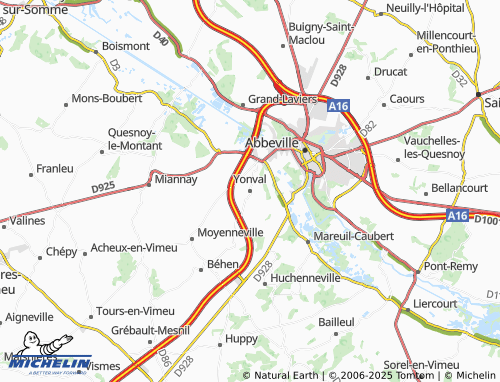 Carte MICHELIN Yonval - ViaMichelin