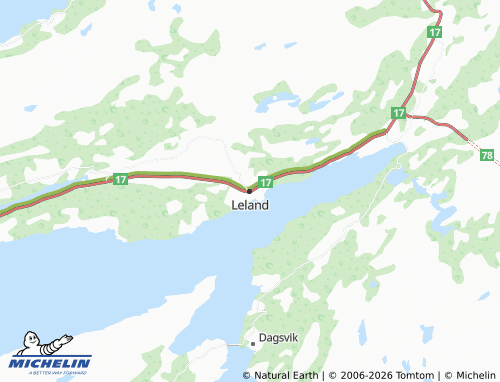 MICHELIN-Landkarte Leland - ViaMichelin