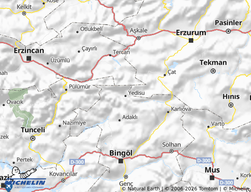 MICHELIN Yedisu map - ViaMichelin