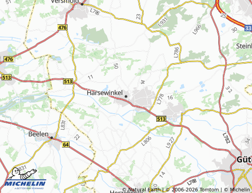 MICHELIN Harsewinkel map - ViaMichelin