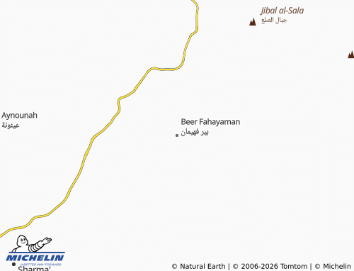 MICHELIN Bir Fhayman map - ViaMichelin