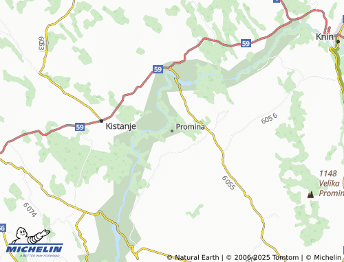 MICHELIN Promina map - ViaMichelin