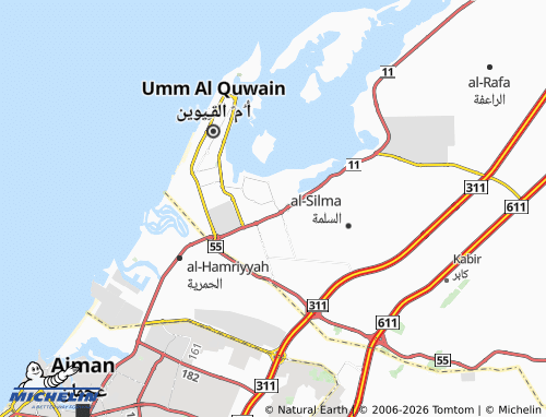 MICHELIN Al Ramlah 3 map - ViaMichelin