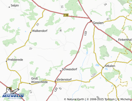 Mapa MICHELIN Groß Lunow - ViaMichelin