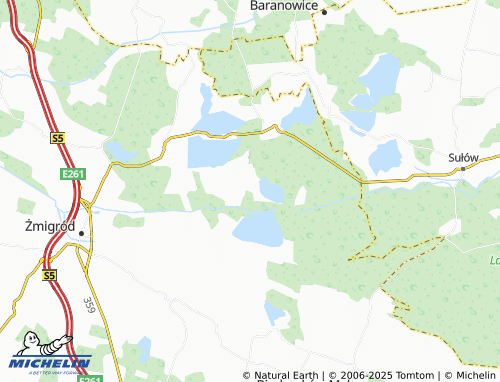Mapa MICHELIN Ruda Żmigrodzka - ViaMichelin