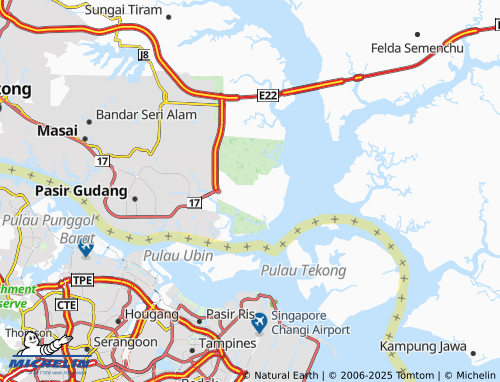 MICHELIN Kawasan Perindustrian Tanjung Langsat map - ViaMichelin