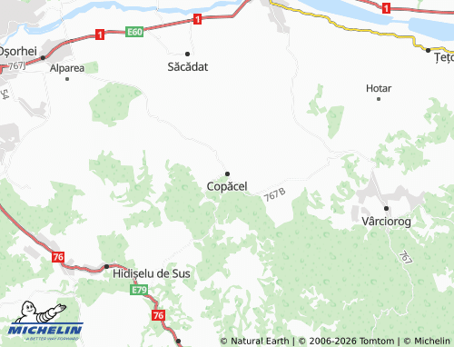 Carte MICHELIN Copăcel - ViaMichelin