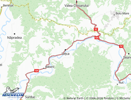 Mappa MICHELIN Lețca - ViaMichelin